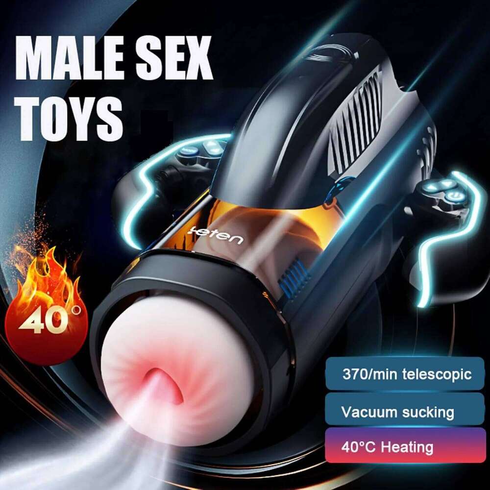 Automatic Male Masturbator Cup Sucking Thrusting Heating Function Mens Blowjob Piston Machine Adult Sex Toy for Men Z260312