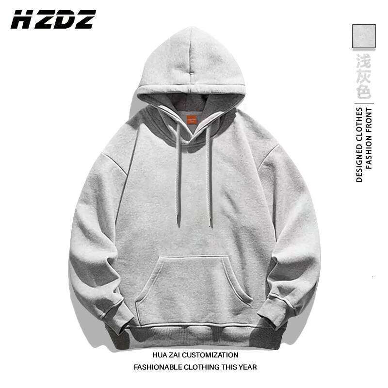 Solid-color Men Women Pullover Hoodie Outdoor Street Casual Fashion Sport Loose Versatile Comfort Autumn Winter Sweatshirt Top