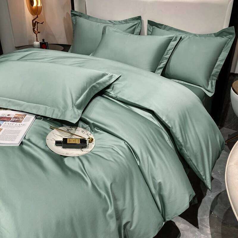 Bedding Set 100% Egyptian Cotton Duvet Cover Pillowcase Ru Europe Double Queen King Size Linen Soft Bed Sheet Sets H260312