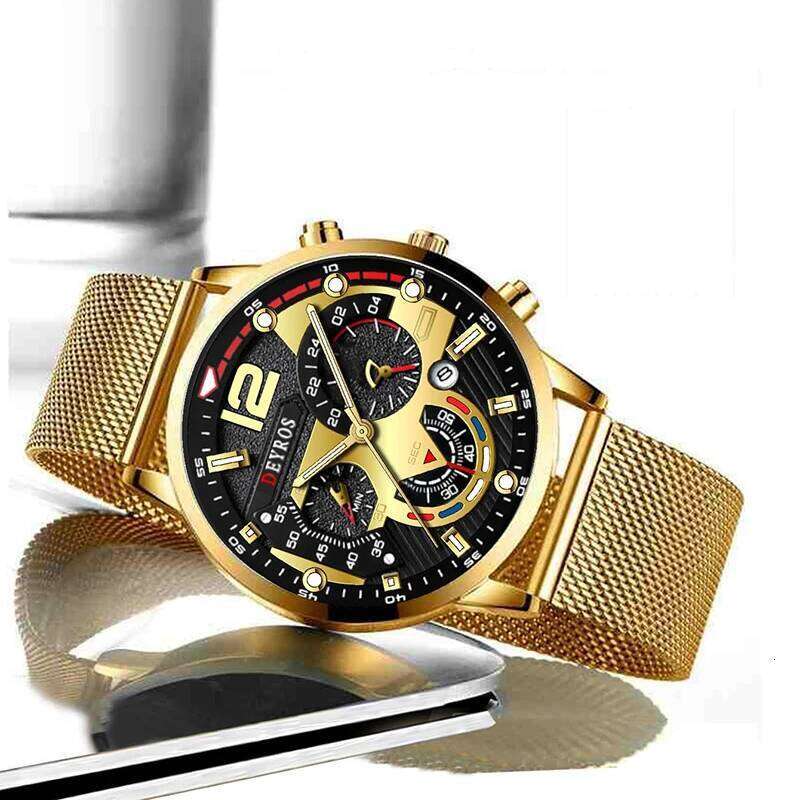 Fashion Mens Business Watches Luxury Quartz Wrist Luminous Clock Men Casual Calendar Watch