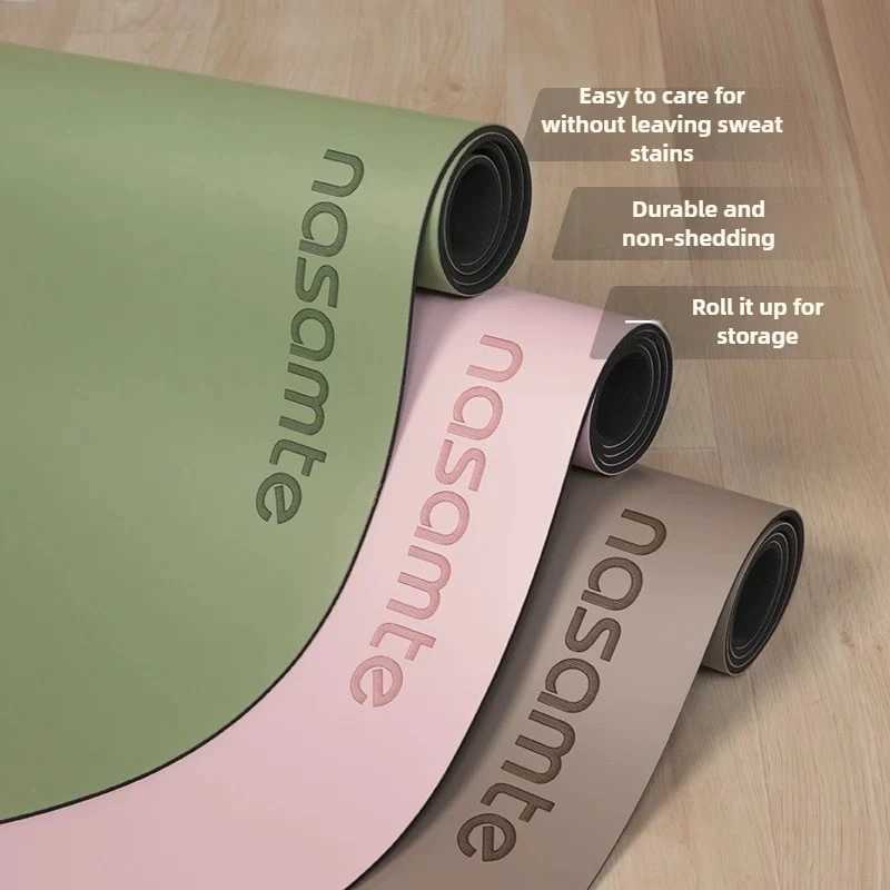 Non-Slip Yoga Mats Pure Color Rubber - Professional Studio Equipment for Women Fitness Pilates Thick Exercise Mat M260312