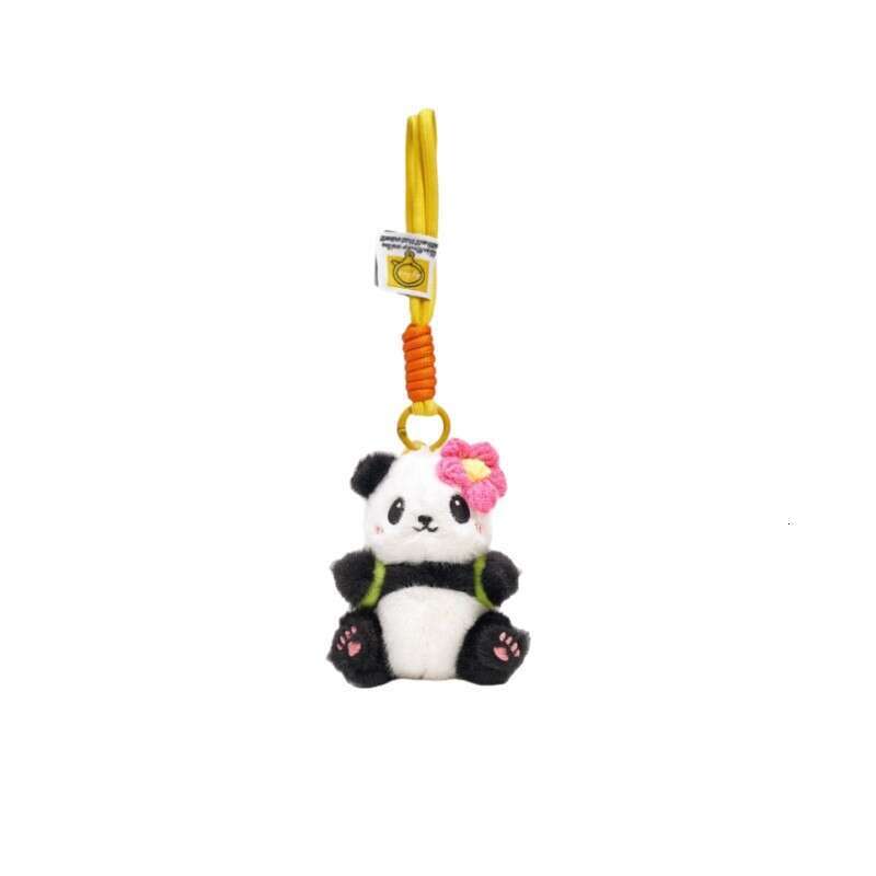 Chengdu Backpack Panda School Bag Gift Toy Car Keychain Plush Pendant for Female Students
