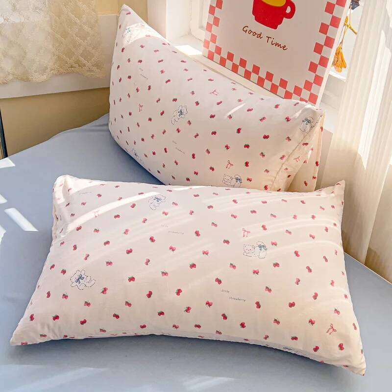 Thick Pure Brushed Bed Sheets, Duvet Cover Set, 4 Piece Bedding Set 2026 new style washed double-layer yarn printed H260312