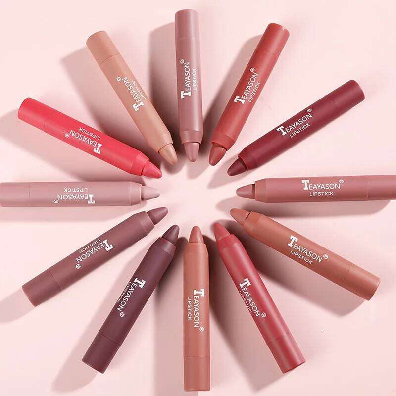 Matte Velvet Liner Waterproof Lipliner Pencil Outline Lip Shape Lipstick Pen Long Lasting Non-stick Cup Makeup Cosmetics W260311