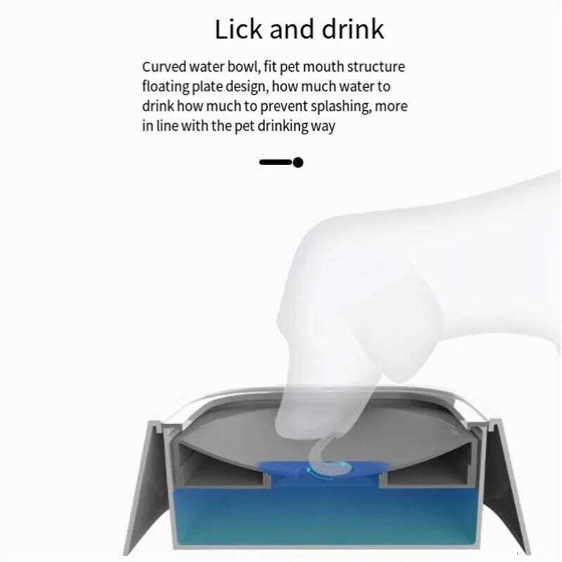 Dog Drinking Bowls 1000ml Large Capacity Floating Non-Wetting Mouth Cat Slow Anti-Overflow Water Feeding Dispenser 26Y0312