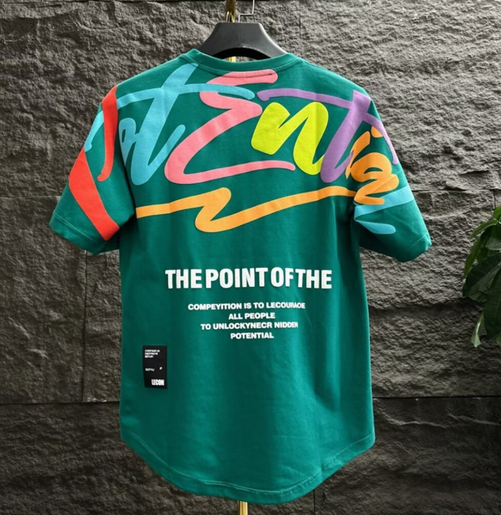 2026 new style short-sleeved T-shirt for men Ins fashion brand European and American hip-hop style round neck graffiti print base shirt top summer