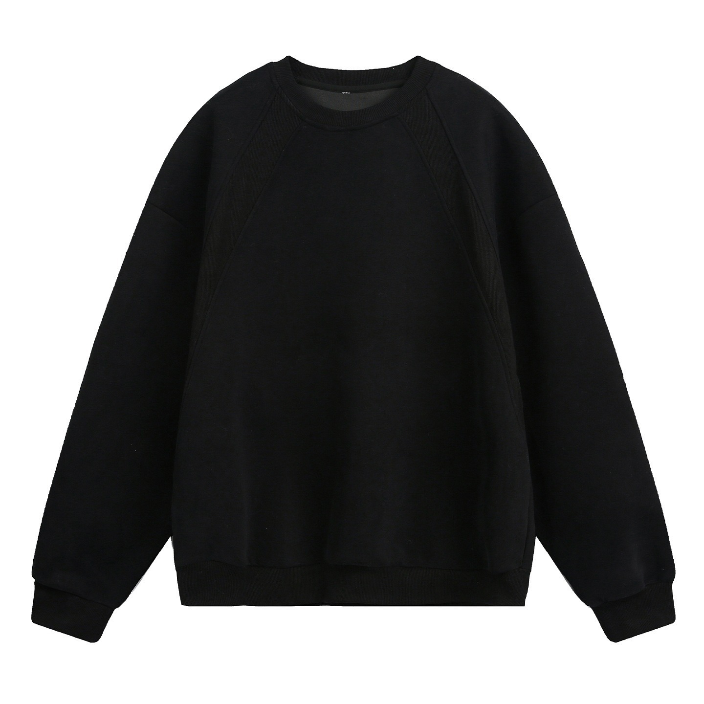 Spring Designer Hoodie And Autumn Thin Round Neck Sweatshirt For Men New Style Patchwork Hoodless Gray Long Sleeve Loose Fit Casual Heavyweight Top Tr