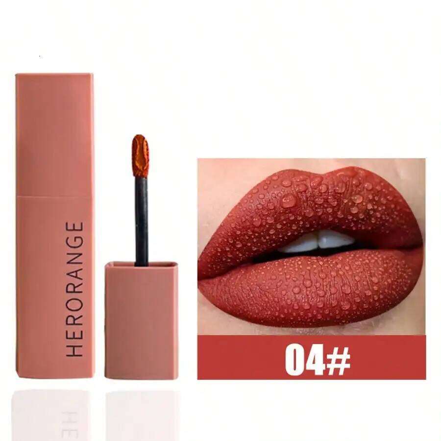 Herorange Velvet Lip Mud - Long-Lasting Non-Fading, Student-Friendly, Matte Finish Lipstick W260311