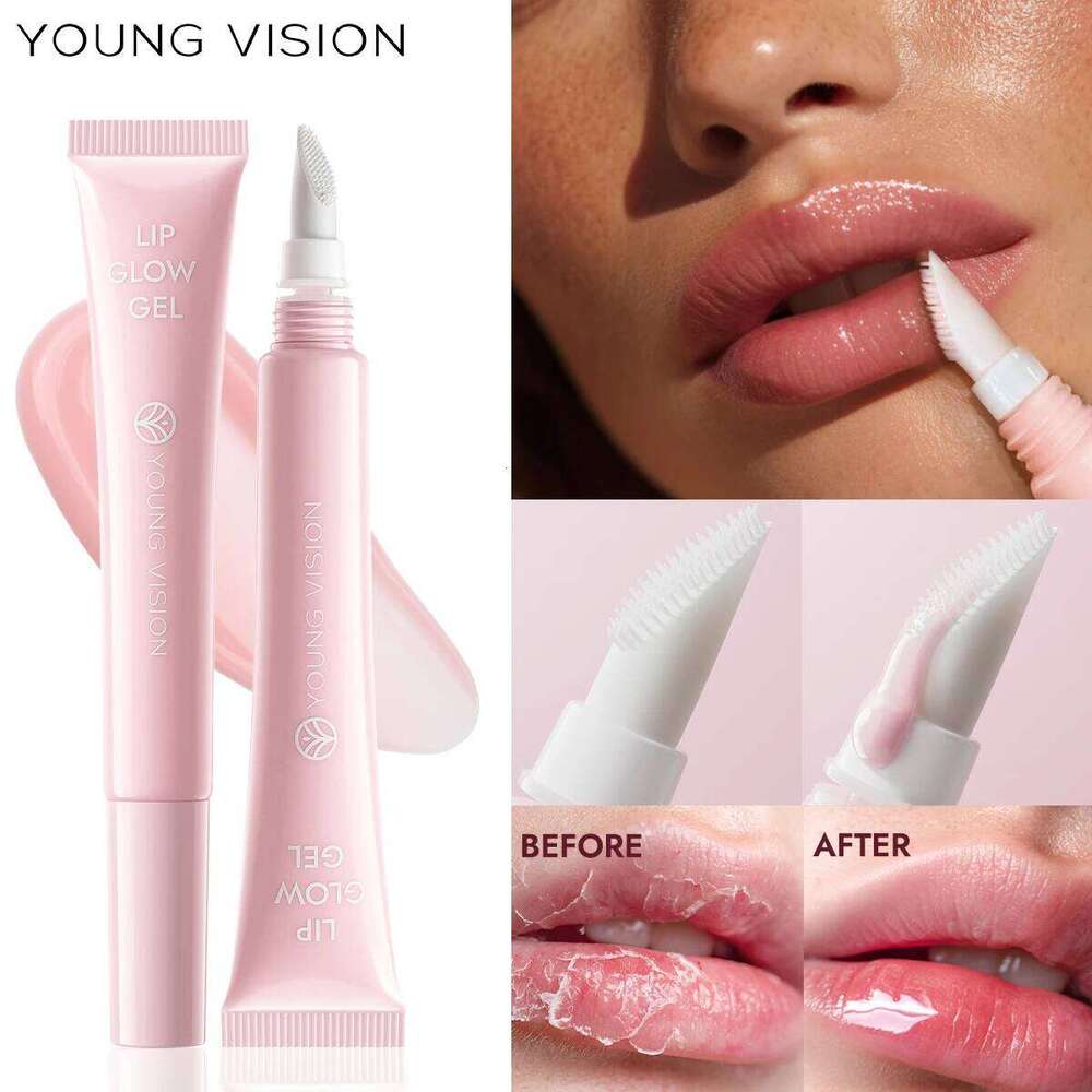 YOUNG VISION LIP GLOW GEL Pink Moisturizing Lip Mask Anti-Chapping Glossy Long-Lasting W260311