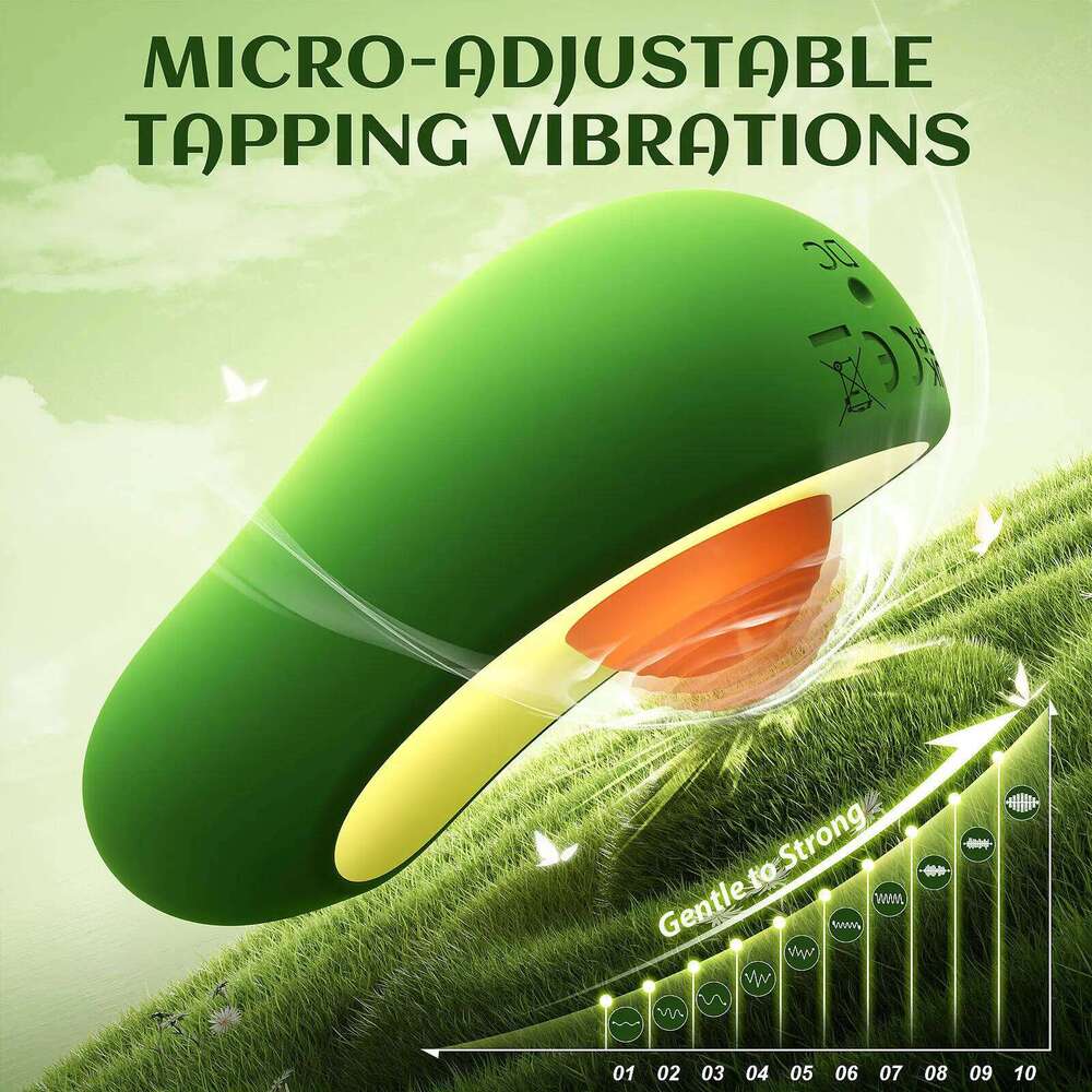 Hot Selling Avocado Vibrator for Women, Adult Clitoral Orgasmic Masturbation Vibration Massage Stick,lesbian Couple Flirting Toy Z260311