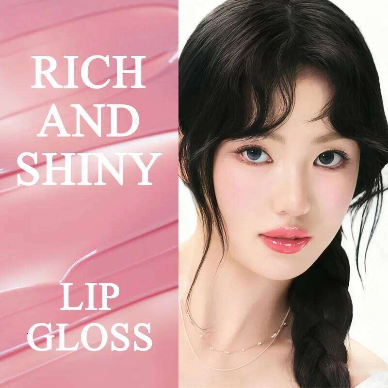 Water Mirror Gloss With Jojoba Oil Vitamin E, Hydrating & Nourishing Jelly Lip Glaze, Long-Lasting, Smudge-Free W260311