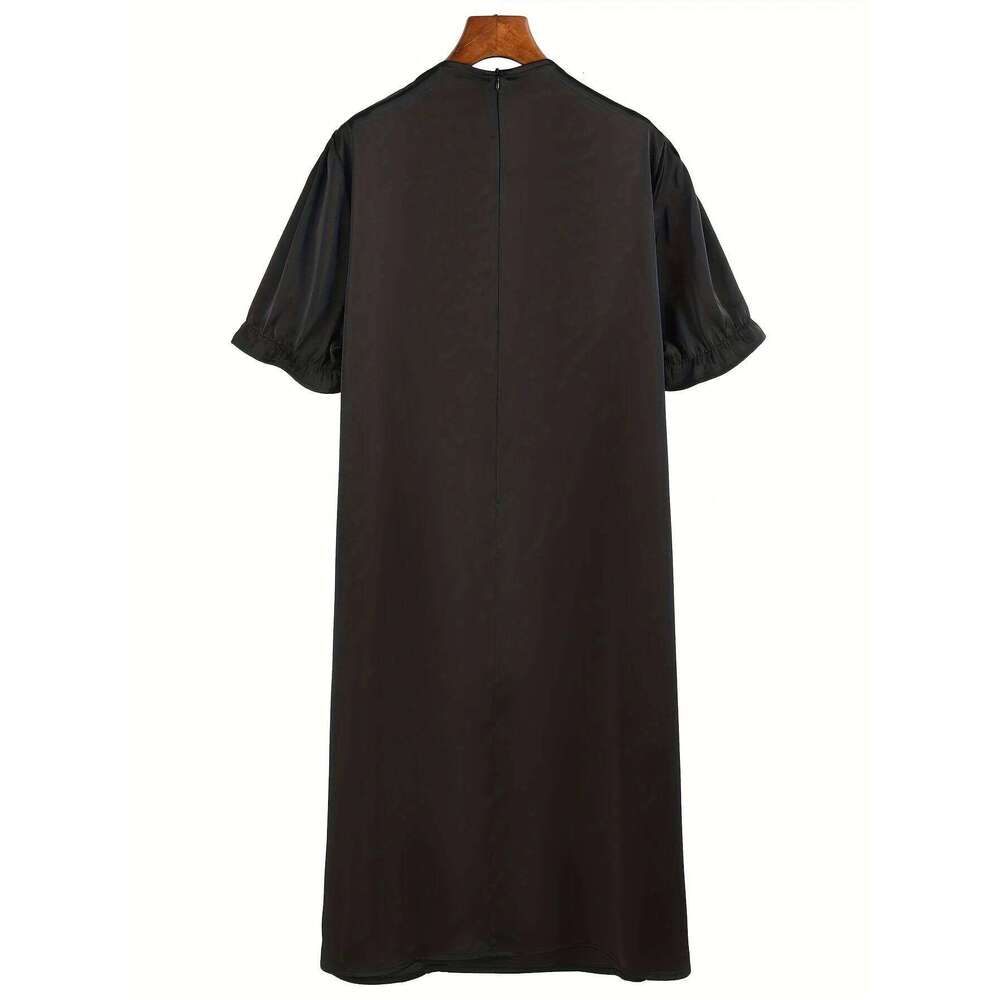 Women's Oversized Woven Dress Casual Bohemian Maxi Summer A-Line Long Full Length Clothing C260312
