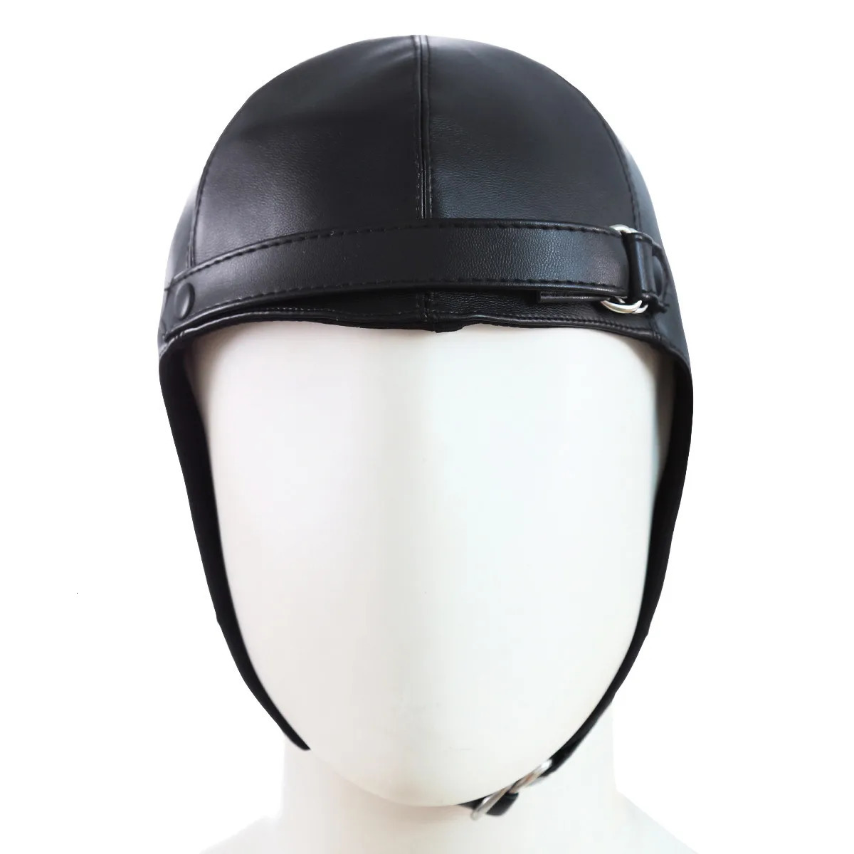 Novelty Knight Hat Winter PU Hats For Men Warm Mask Knight Helmet Knitted Cap Handmade Gladiator Mask Hat 260304