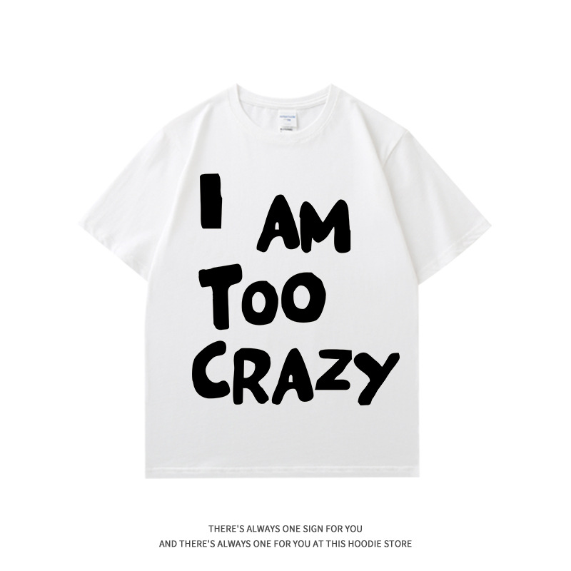 Women's Lazy Style Letter Print T-Shirt 2025 Summer New Loose Casual Age-Reducing Half Sleeve Tee Top