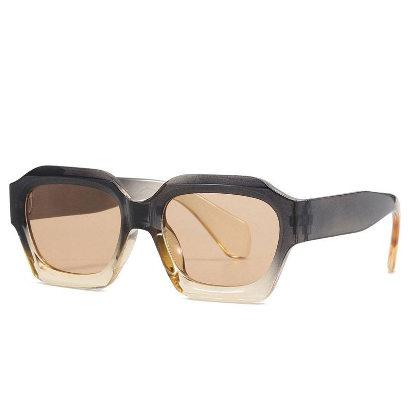 Minimalist polygonal sunglasses, new niche European and American sunglasses, fashionable and personalized street photography beach sunglasses
