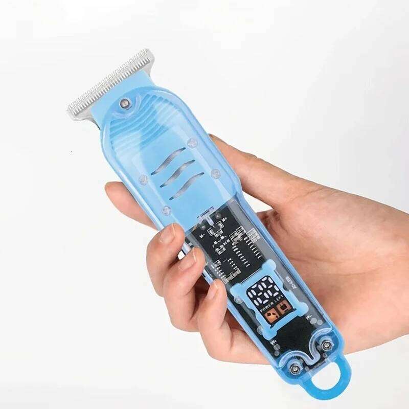 Professional Transparent Body Electric Clipper Men USB Rechargeable Trimmer Hair Cutting Machine Holiday Gift for Him C260312