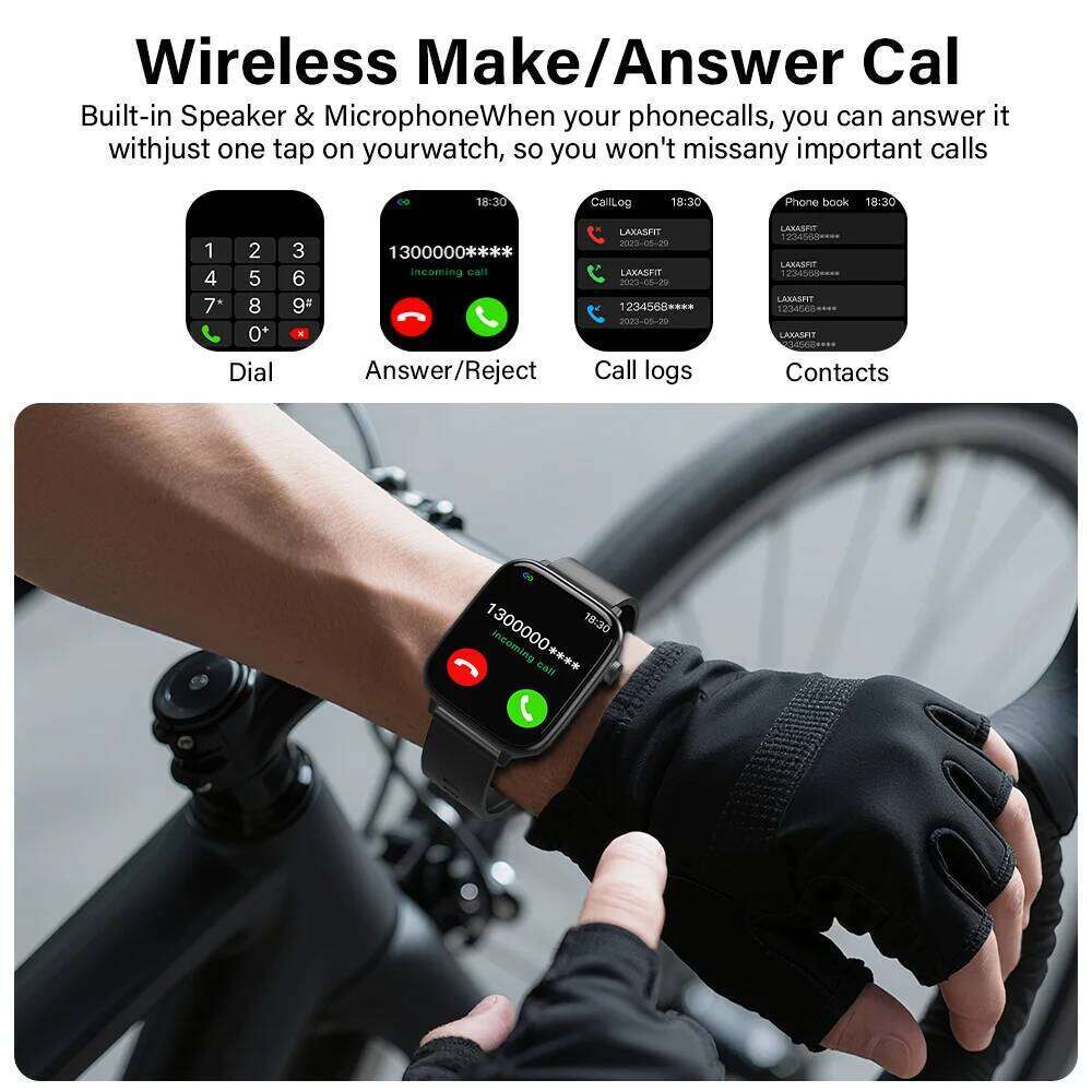 2025 New Women 1.85 inch Screen Customized Dial IP68 Waterproof Smart Watch Men Bluetooth Talk Fashion Bracelet