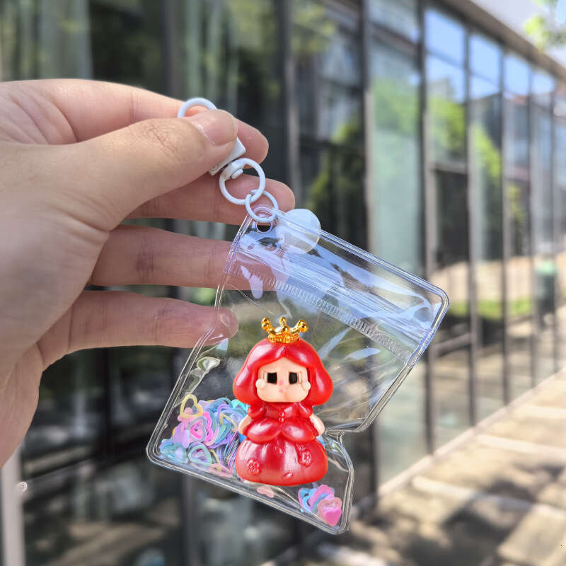 Creative resin new pearlescent crying baby princess keychain pocket pendant cute bell for backpacks and cars wholesale strawberry