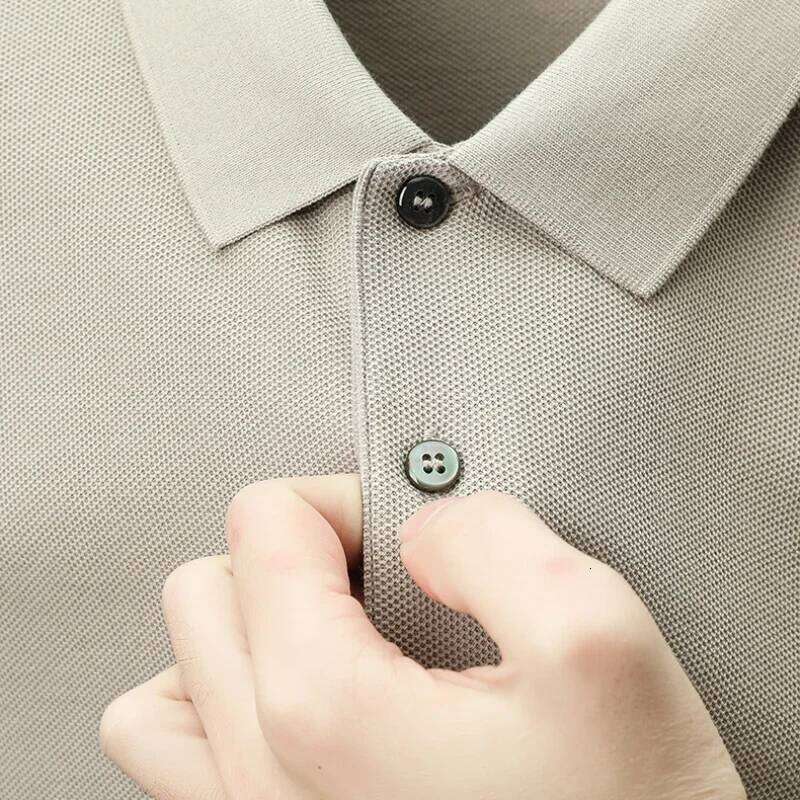 Men's 100% Cotton Polo Shirt - Summer Casual Breathable Tee,19 Colors,Ideal for and Sports,Business Casual,Silk-Like Finish 26H0312