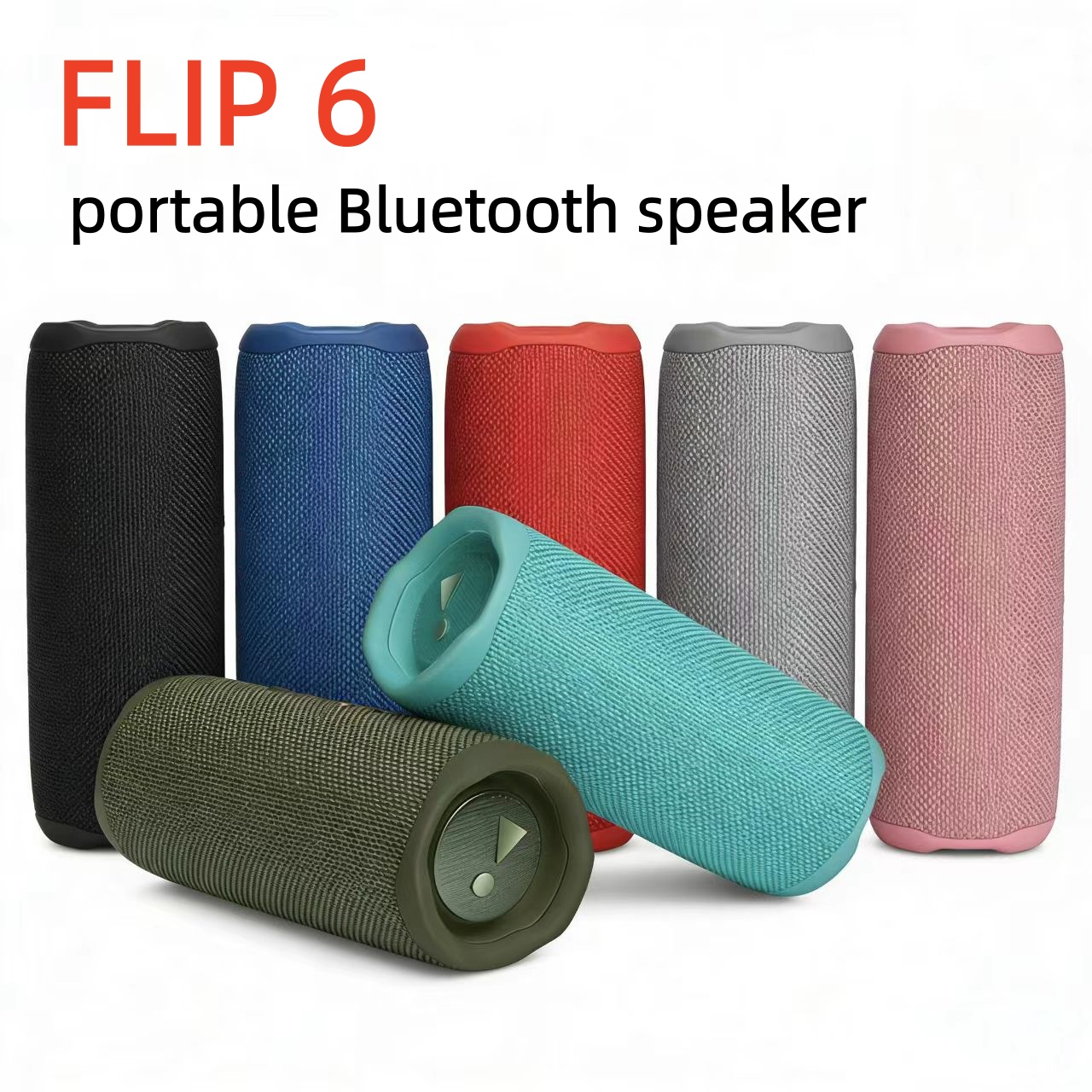 FLIP 6 portable Bluetooth speaker powerful sound and deep bass wireless waterproof dust Mini waterproof outdoor stereo track independent TF Card heavy w'w'j