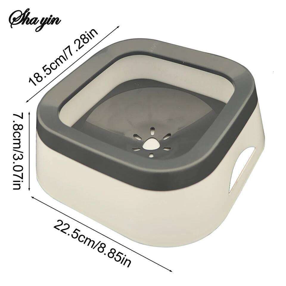 Outdoor Pet Floating Basin, Car Mounted Bowl, Splash Spill Proof Water Dispenser For Dogs And Cats 26Y0312