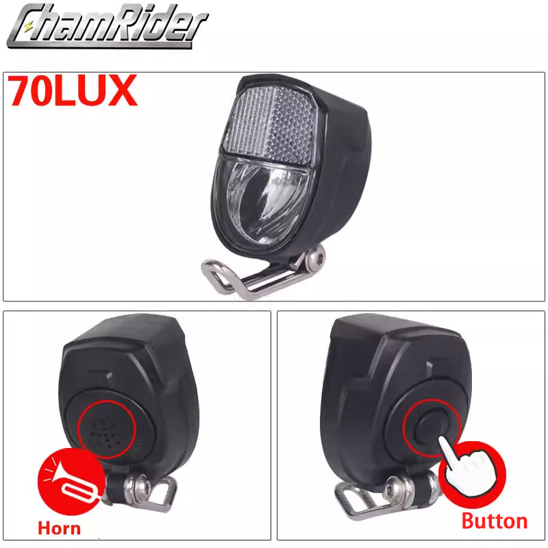 WEXPLORE Bike Front and Rear Light Set Input AC 6V for Bicycle Dynamo Frame LED Headlight and Taillight Dynamo Bike Accessories 240709