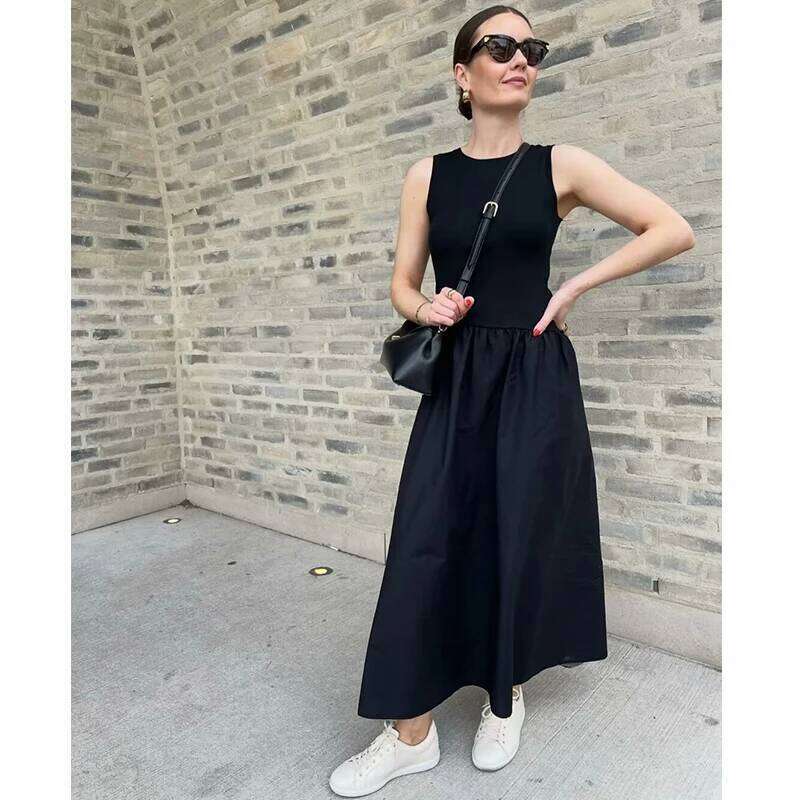 Dresses Summer 2025 New Chic Slim Simple Elegant Holiday Street Women's Comfortable Youth Travel Dress C260312