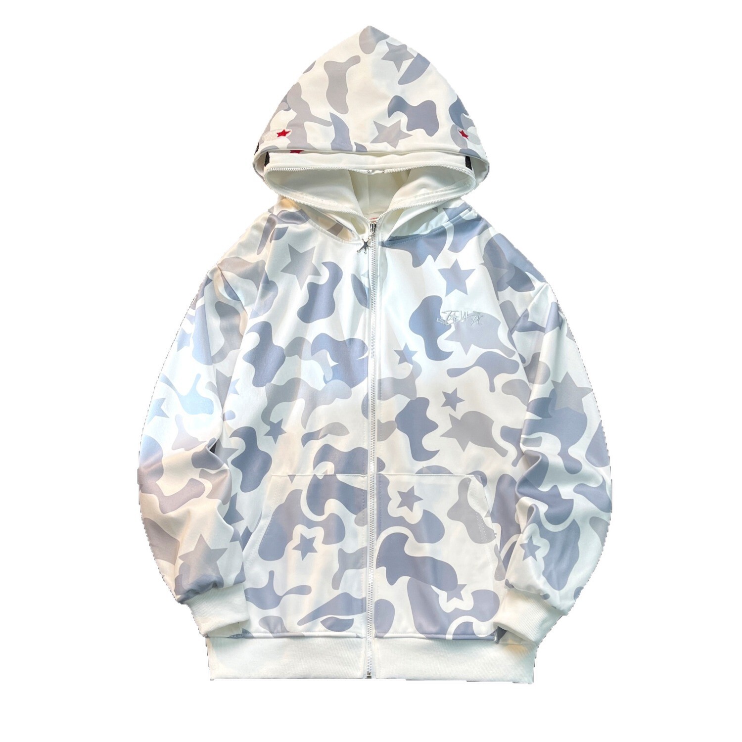 National Trend Designer Hoodie Brand Design Shark Head Towel Embroidery Sweatshirt For Men And Women Full-print Double-hooded Casual Cardigan Jacket