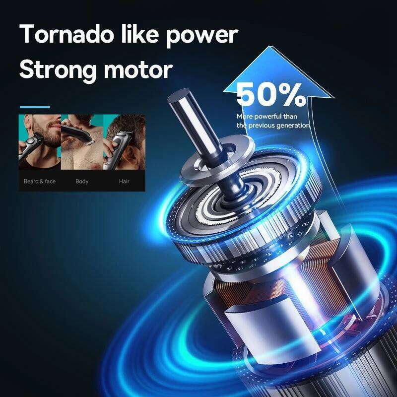 Kemei Cordless Adjustable 1-10mm For Men Face Beard Trimmer Rechargeable Edge Hair Clipper Electric Lithium Battery C260312