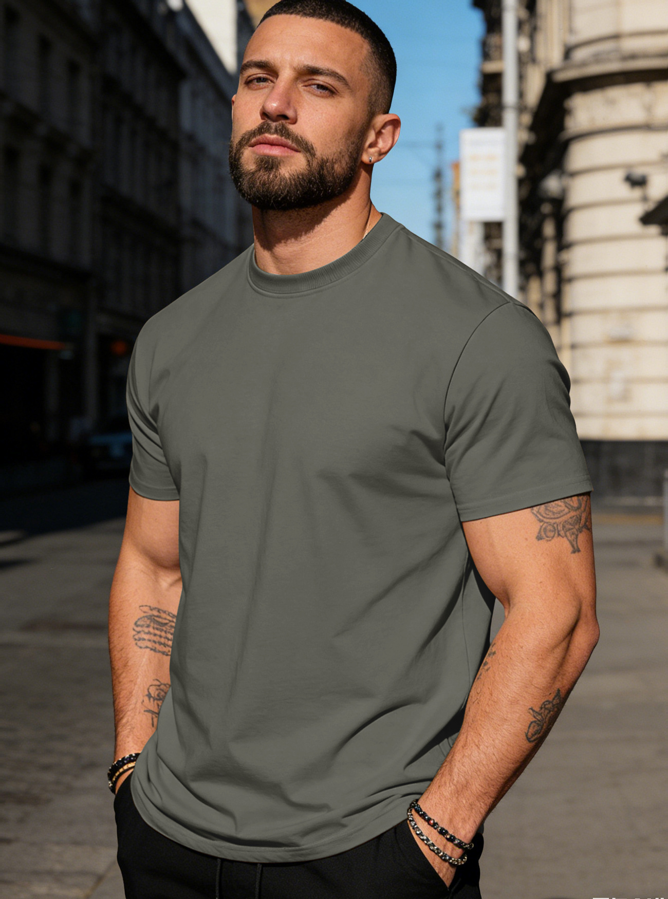 Men's T-Shirts Cotton Summer Men's Athleisure Workout short sleeve Muscle Fitness T-shirt High Quality Gym Sport Shirt