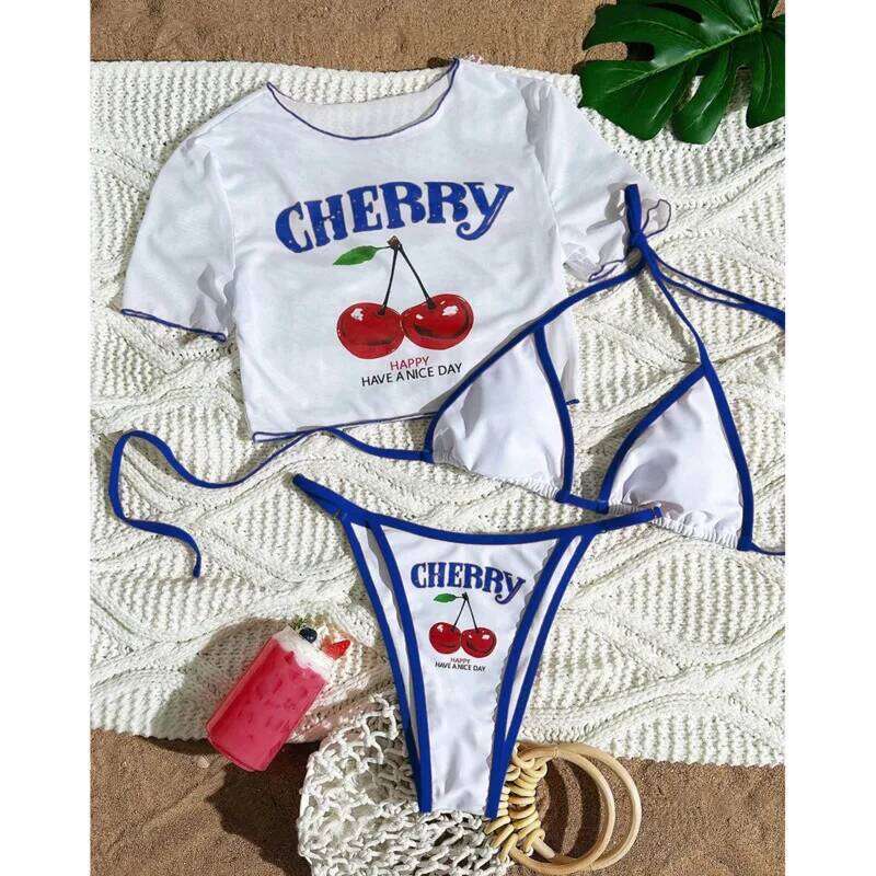 2026 Sexy 3Pcs Bikinis Set Female Swimsuit Women Three-Piece Swimwear Beach Swim Wear Bathing Suits Brazilian Bikini Pool Bather Y260303