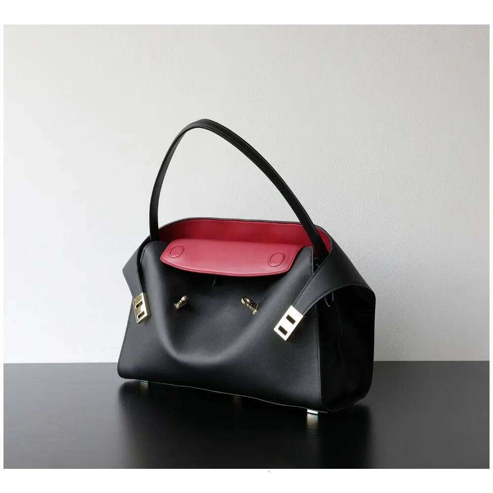 Niche Light Luxury High-End Leather Large-Capacity First-Layer Cowhide Women's Handbag Tote Bag Commuter Leisure Versatile