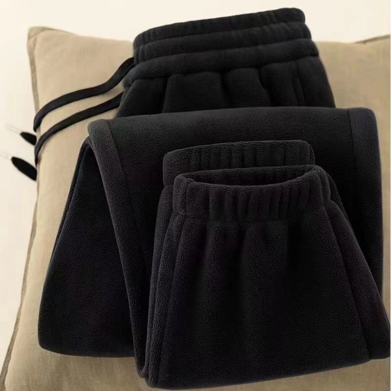 Designer Pants Double-sided Fleece Pants For Men Outdoor Wear Jogger Sweatpants Fleece-lined Thickened New Style Winter Warm Sports Pants For Men