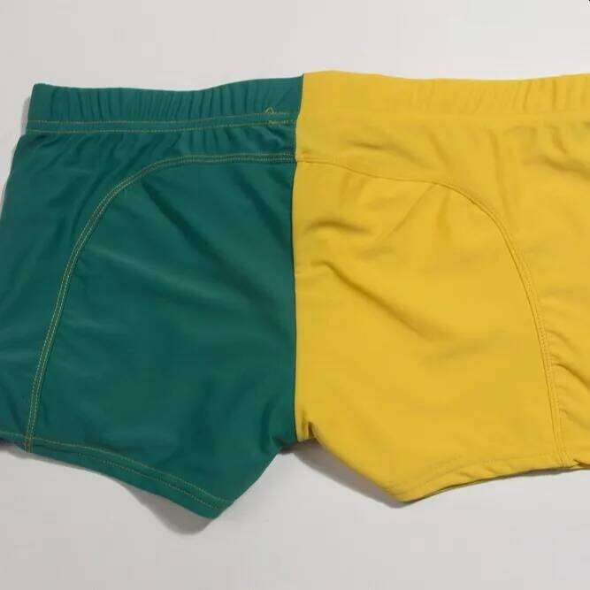 AustinBem Men Splicing Beachwear Trunks Hot Spring Men's Swimming Wear Z260312