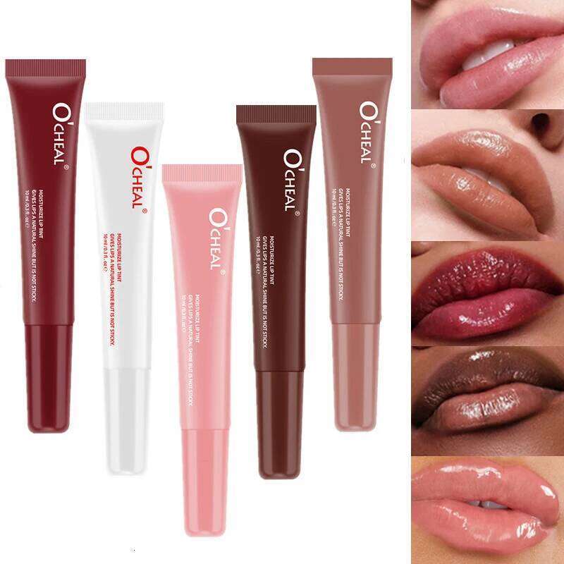 Summer must-have,OCHEAL Hydrating Glossy Lacquer - Mirror Finish Liquid Lip Gloss with Plumping and Moisturizing Effects, W260311