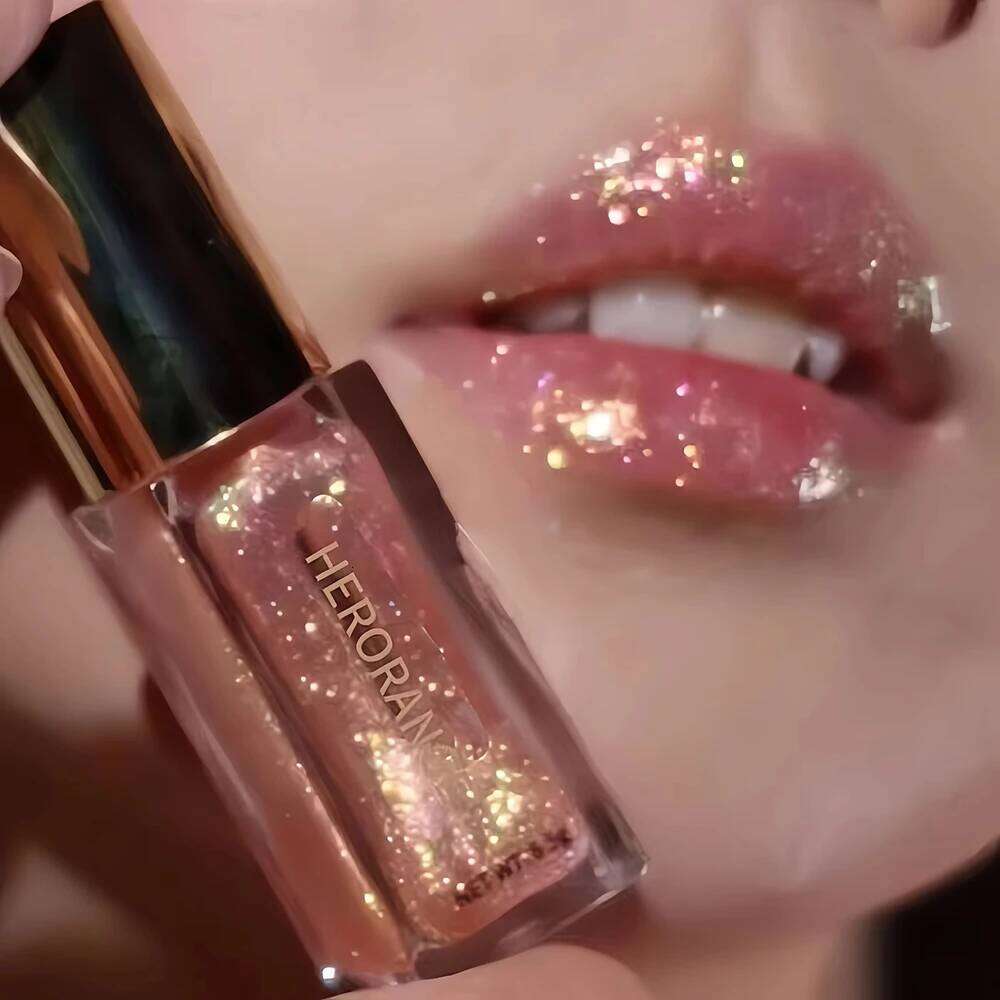 Pearlescent Glitter Lilac Gloss Mirror Chameleon Shimmer Glaze Waterproof Makeup Sparkling Diamond Lip Tint W260311