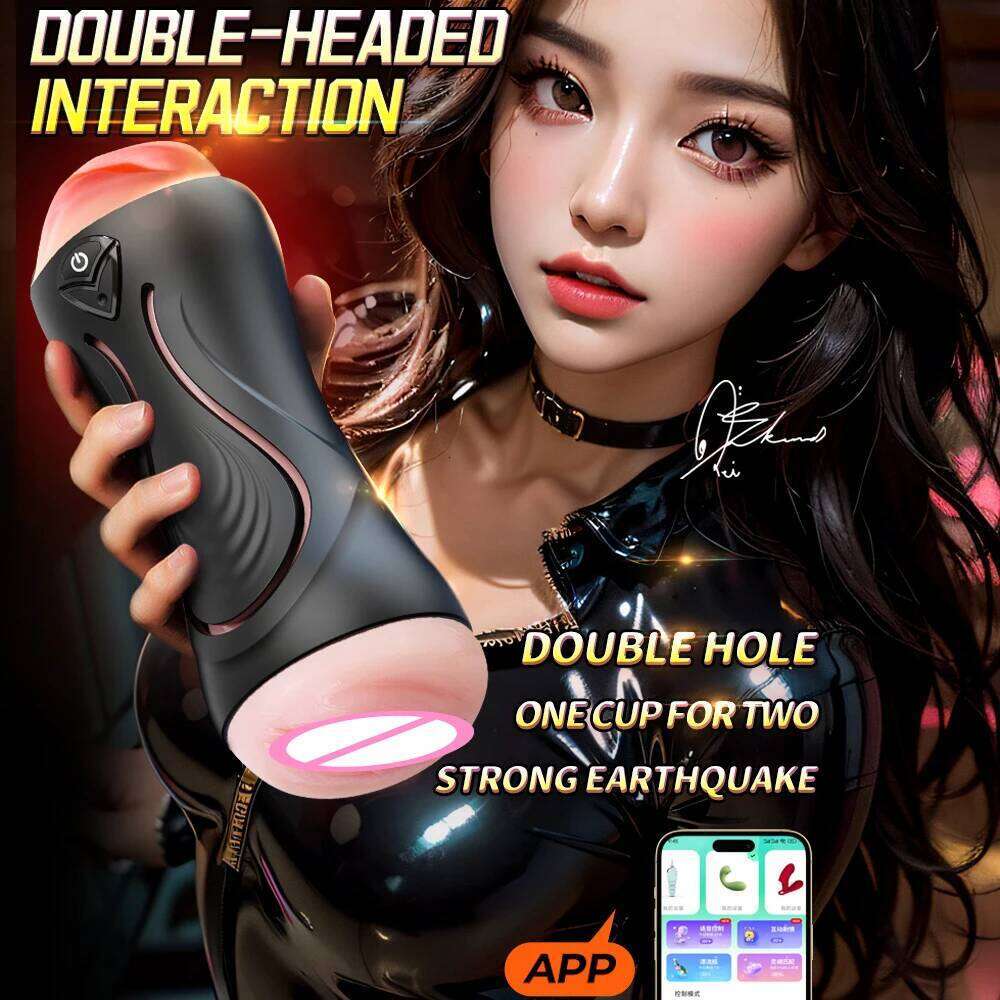 Automatic Male Masturbator Cup Blowjob Vaginal Penetration Pocket Pussy APP Control Toy For Men Adults Goods Sex Machine Z260311