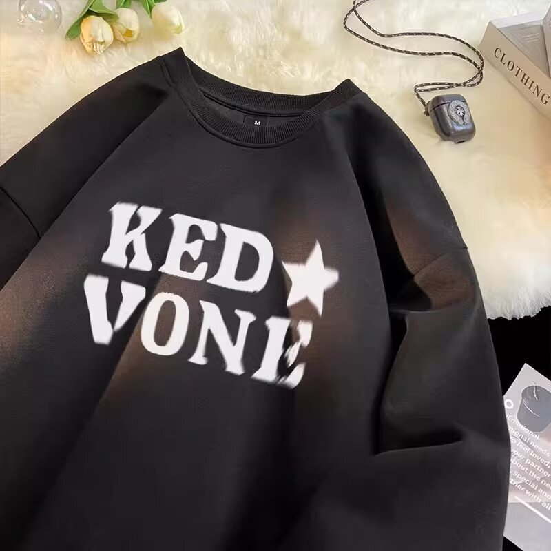 Round-neck Sweatshirt For Men And Women New Autumn And Winter Designer Hoodie Style Trendy Brand Heavy-duty Loose Oversize Top For Teenagers