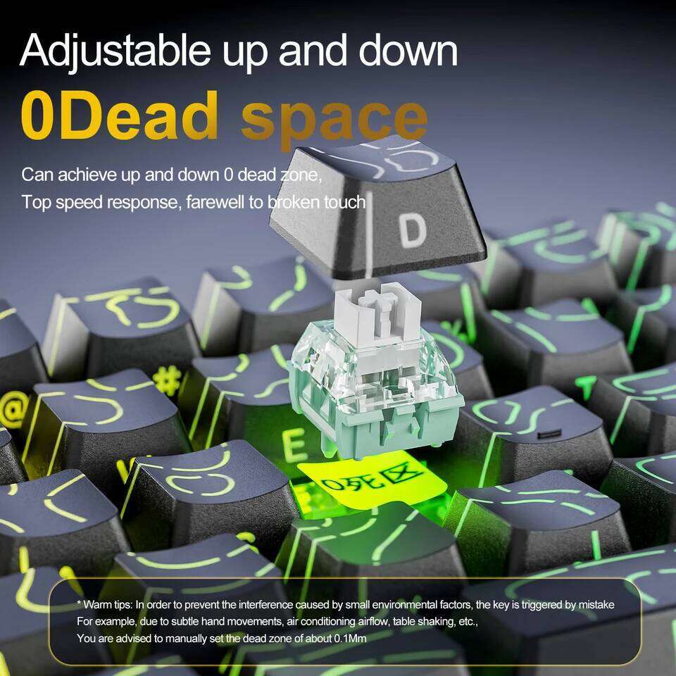 X68HE ATTACK SHARK Magnetic Keyboard Mechanical Wired for Pro Gaming 0.01mm Rapid Trigg 8000Hz SOCD/Rs 0.125ms 128K Rate 26H0311