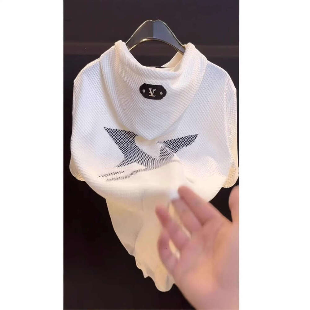 Summer New High-End Hooded Short Sleeve T-Shirt Casual Versatile Trend Half-Sleeve Hoodie For Men