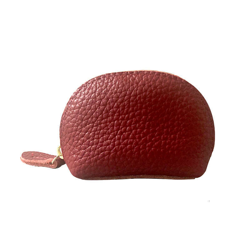 Luxury fashion wallet New Simple Retro Mini Purse Cowhide Small Wallet Women Genuine Leather Dumpling Zipper Coin Bag Trendy