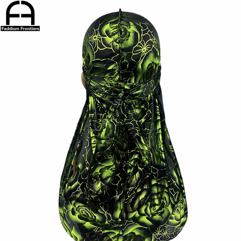 Pimpin aint easy Custom Printing Silk Durag Men Bandanas Long Tail Silky Durags Headwear Wave Cap 260304