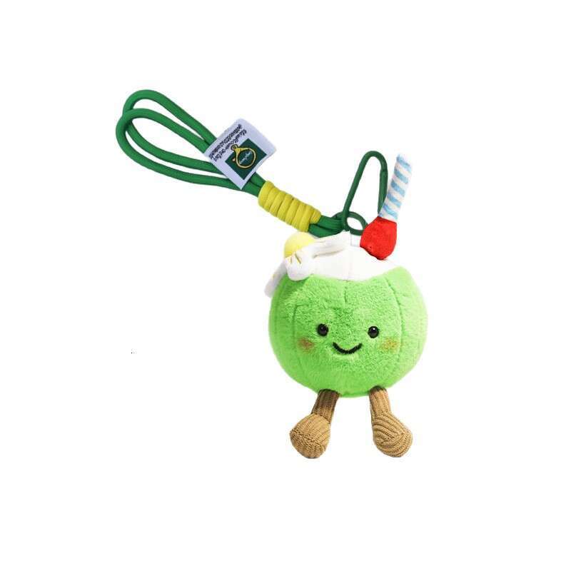 British Fun Summer Lemonade Baikal Coconut Plush Doll Keychain Cute Backpack 2025 Hanging Ornament