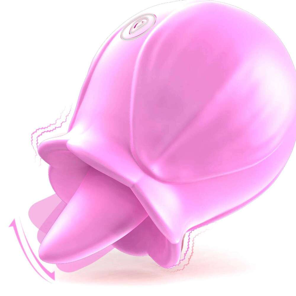 Rose Shape Clitoris Sucking Vibrator Tongue Licking Nipple Anal Stimulator Fast Orgasm Women Masturbator Lesbian Sex Toys Z260311
