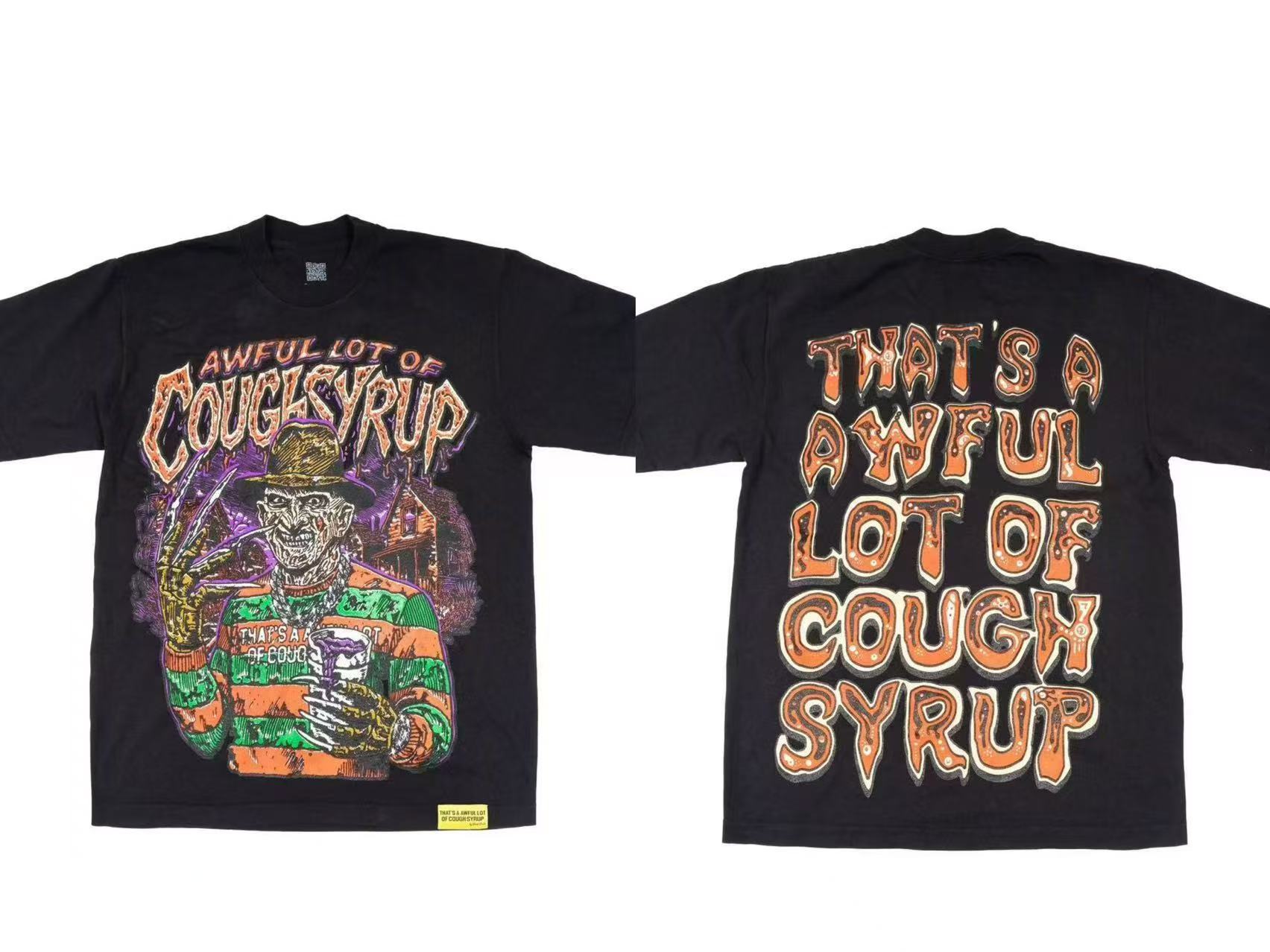 Men's T-shirt THAT'S A AWFUL LOT OF COUGH SYRUP Trendy rainbow casual pure cotton short sleeve for men