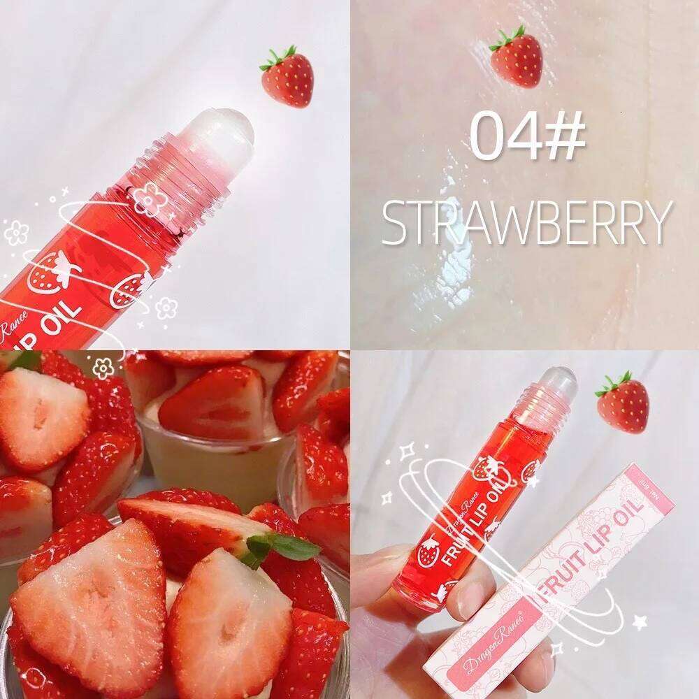 Roll-On Moisturizing Liquid Nourishing Colorless Transparent Fruit Oil New Valentine's Day Gift Lip Balm W260311