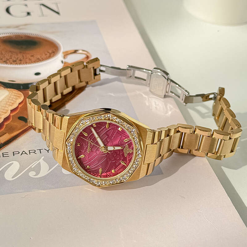 With Box Women's Design gold High-Value Waterproof Quartz Watch for Women Dainty Free gift