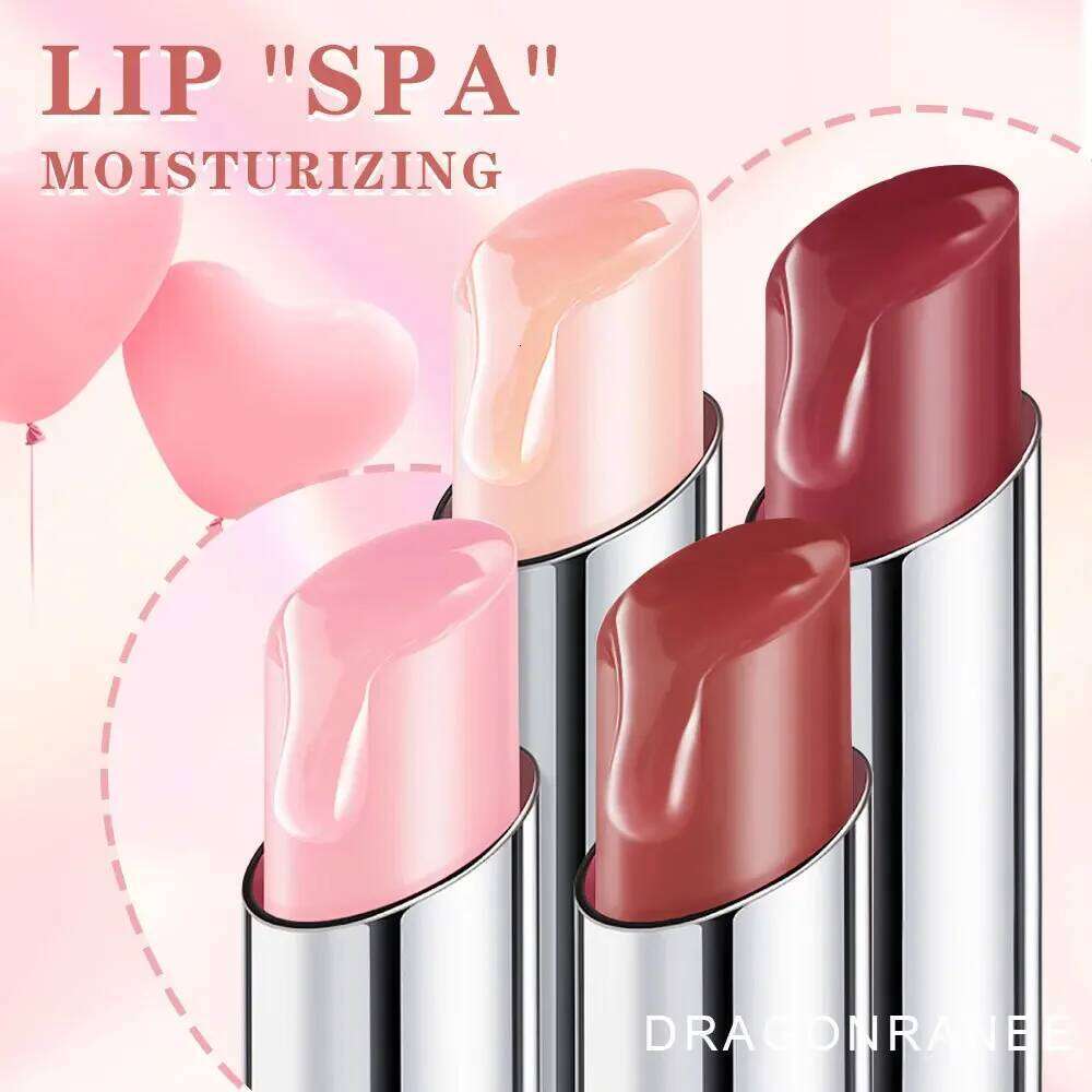 Cute Pink Moisturizing Jelly Lipstick - Temperature Change Balm with Long Lasting Nourishment for Care Lip Gloss W260311