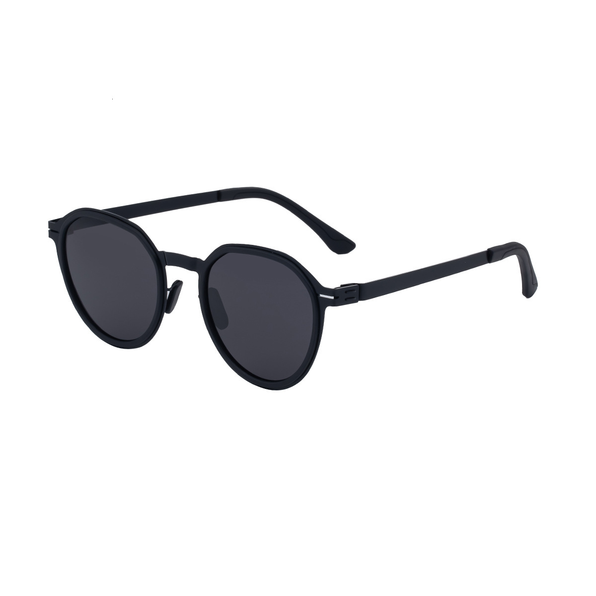 Polarized Driving 2026 Round Sunglasses for Men High-End Feel Bendable Temple Retro Glasses
