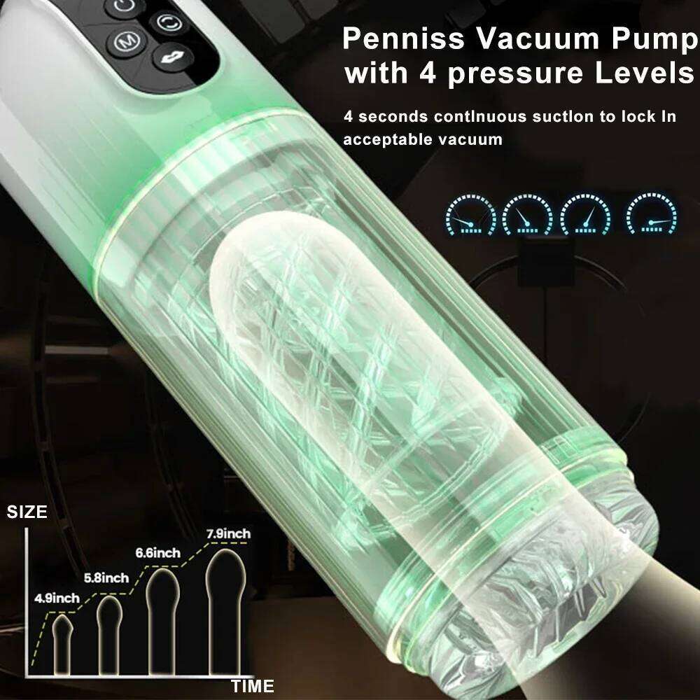 Electric Automatic Telescoping Male Masturbator Cup Sucking Rotation Blowjob Machine Penis Vagina Vibrating Massager Sex Toy Z260312